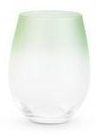 Stemless Wine Glass - Ombre Green 0