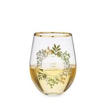 Stemless Wine Glass - Live In The Moment