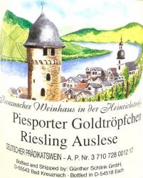 Kreuznacher Weinhaus - Piesporter Riesling Auslese 2020 (750ml) (750ml)